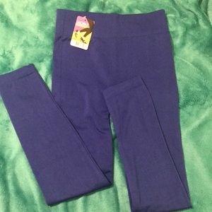 Super soft blue fleece leggings